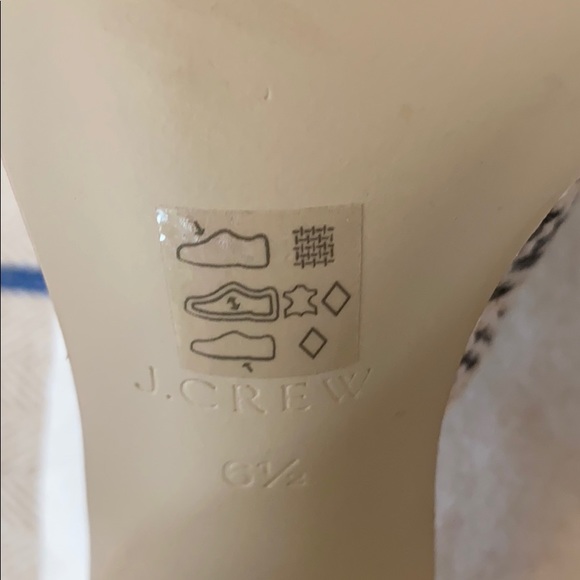 J. Crew stacked heel peep toe mule heel, size 6.5! - Picture 6 of 7